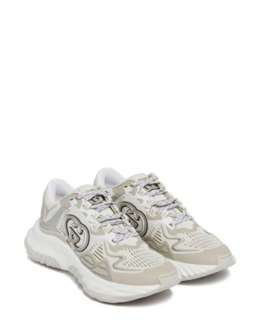 Gucci Ripple Interlocking G Sneakers in White for Men | Lyst