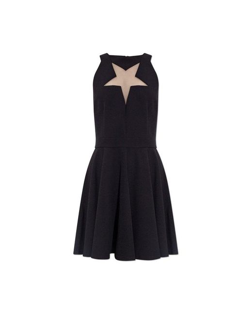 Versace Blue Star Cut-out Sleeveless Mini Dress