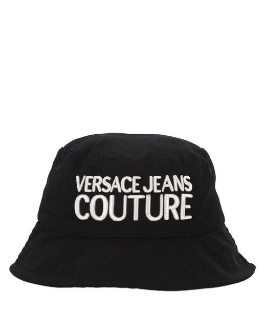 Versace Jeans Couture Couture Bucket Hat in Black for Men Versace Jeans Couture Couture Bucket Hat in Black for Men