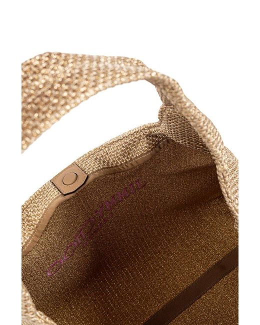 Jimmy Choo Natural Bag Diamond Large Tote Bag