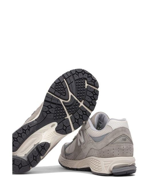 New Balance White 2002R Lace-Up Sneakers for men