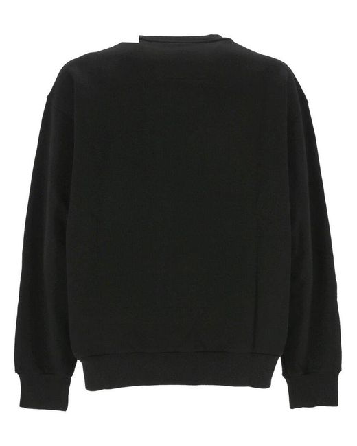 Givenchy Black Logo Printed Crewneck Sweatshirt for men