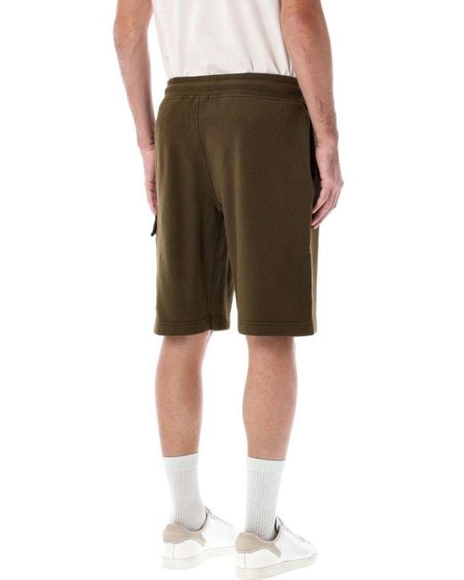 C P Company Green Fleece Lens Short for men