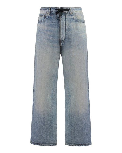 Balenciaga Baggy Jeans In Light Blue Denim | Lyst Balenciaga Baggy Jeans In Light Blue Denim | Lyst