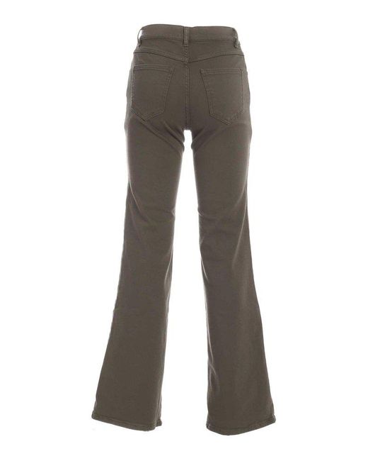 P.A.R.O.S.H. Gray Flared Stretched Jeans