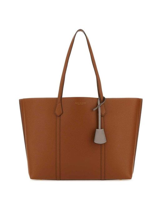Tory Burch Emerson Large Double Zip Tote in Moose Brown - Etsy