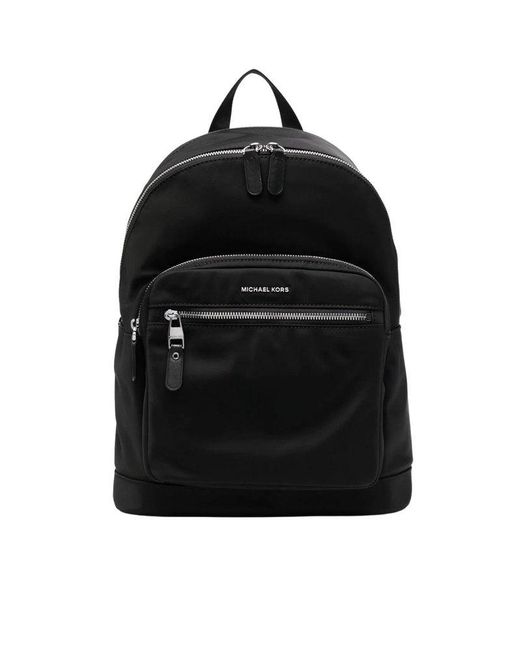 Michael Kors Black Logo Detailed Zip-around Backpack for men