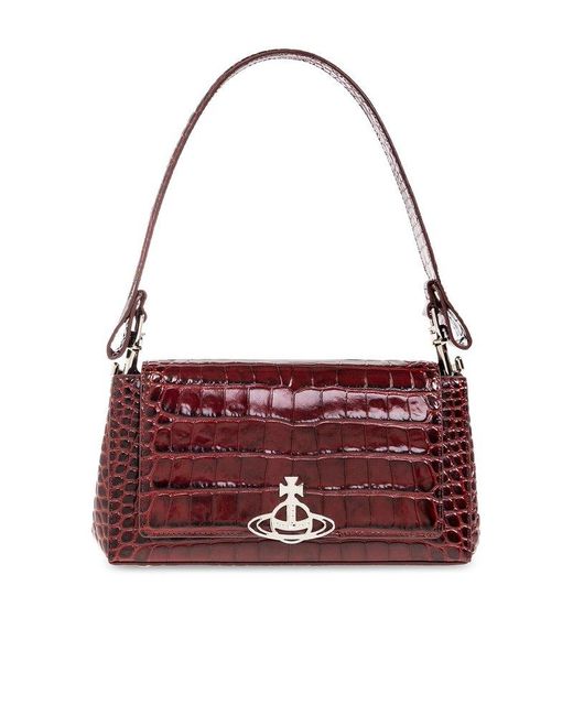 Vivienne Westwood Red 'hazel Medium' Leather Shoulder Bag