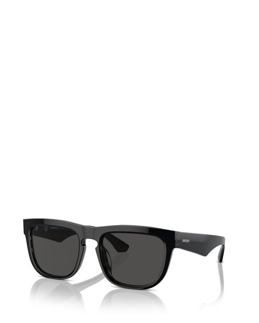 Burberry Black Square Frame Sunglasses for men
