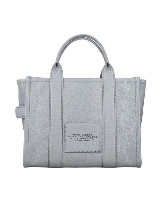 Marc Jacobs Gray The Leather Medium Tote Bag