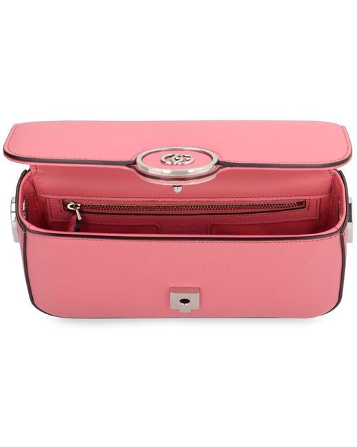 Gucci Pink Double G Logo Mini Shoulder Bag