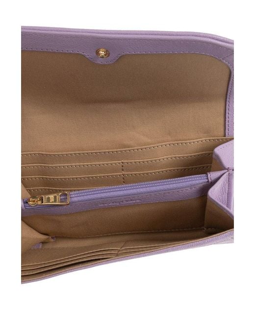 See By Chloé Purple 'hana' Leather Wallet,