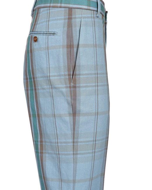 Vivienne Westwood Blue Cropped George Trousers Light for men