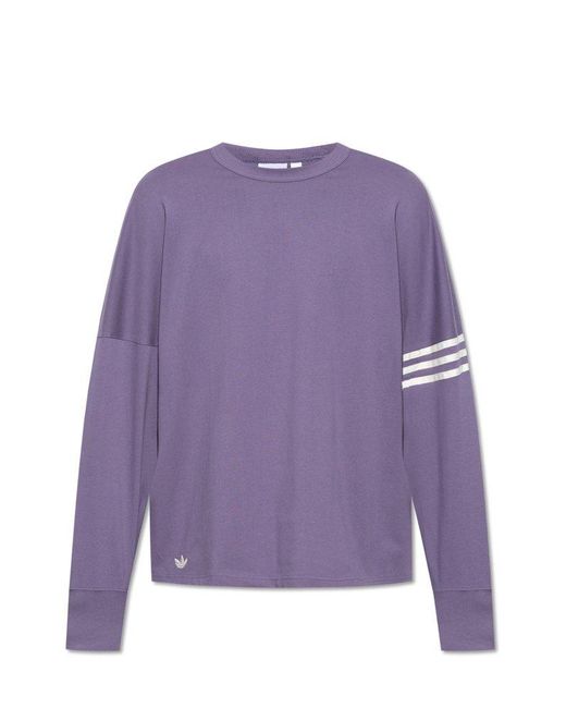 Adidas Originals Purple T-shirt With Long Sleeves, for men