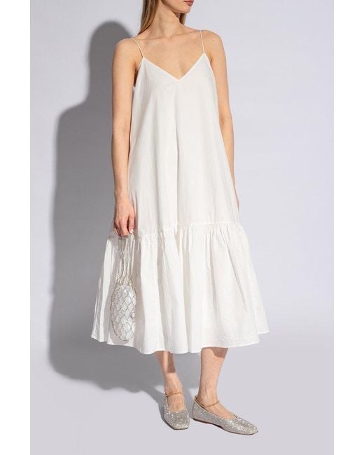 MARIA LUCA White Chain Detail Flat Shoes
