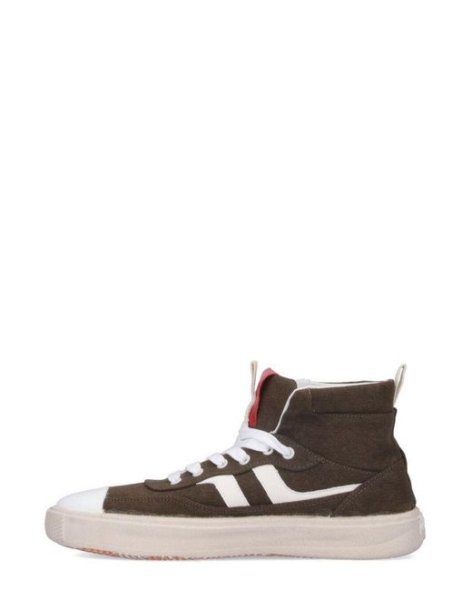 Pro Keds Brown High-Top Lace-Up Sneakers for men