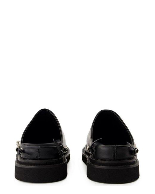 Toga Studded Slip-On Sandals in Black | Lyst