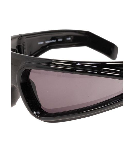 Rick Owens Black ‘Ryder’ Sunglasses
