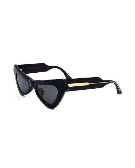 Marni Black Triangle Frame Sunglasses