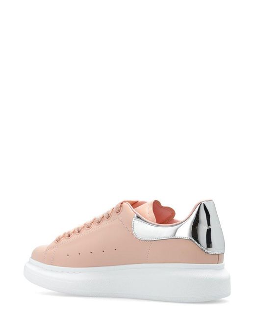 Alexander McQueen Pink Oversized Chunky Lace-up Sneakers