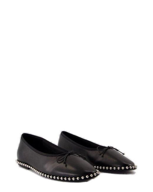 Alexander Wang Black Lina Ballchain Flats