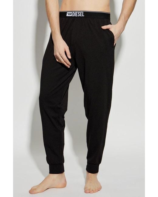 DIESEL Black Julio-D-Box Trousers for men