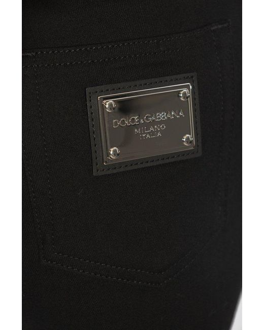 Dolce & Gabbana Black High-rise Skinny Jeans,