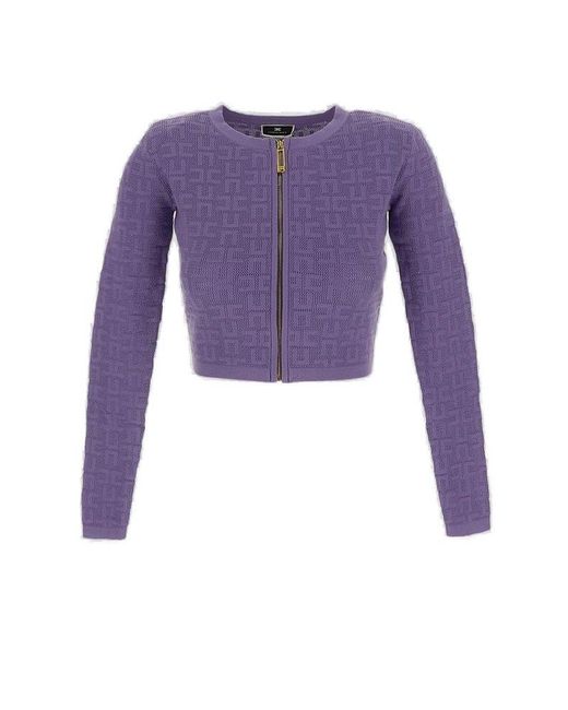 Elisabetta Franchi Purple Sweaters