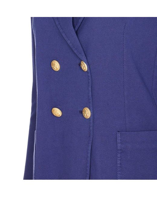Circolo 1901 Blue Double-Breasted Jacket