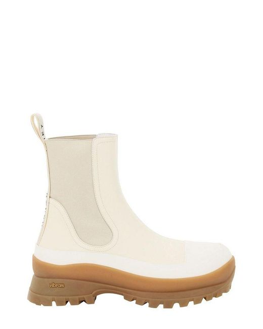 Stella McCartney Rubber Trace Chelsea Boots in Beige (Natural) - Save 4 ...