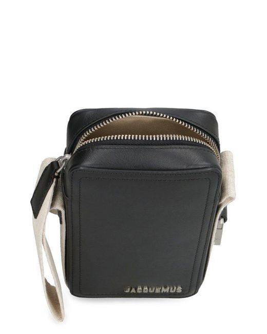 Jacquemus Le Cuerda Vertical Crossbody in Black for Men | Lyst