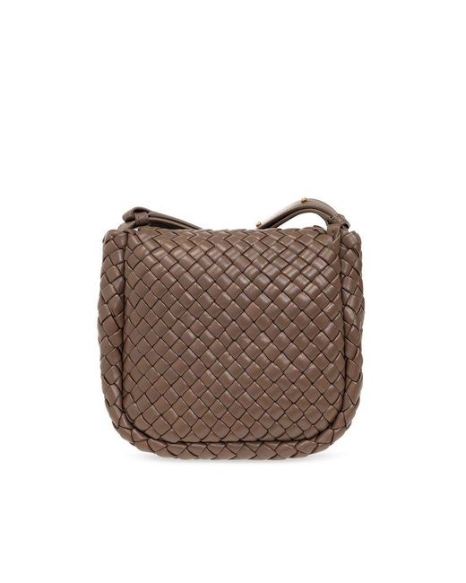 Bottega Veneta Brown ‘Cobble Small’ Shoulder Bag