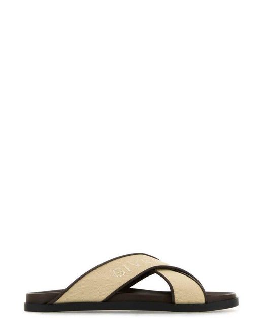 【関税込み】Givenchy ブラック G Plage サンダル Givenchy G Plage Flat Sandals with Crossed Straps in Webbing