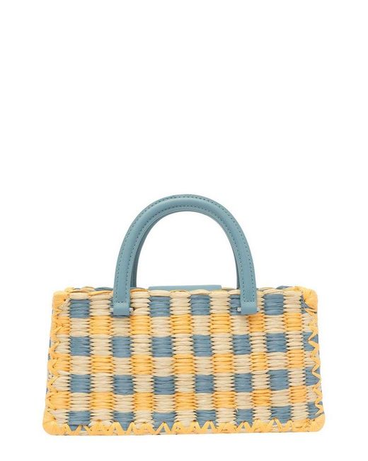 Tory Burch Blue Fleming Soft Chain-Linked Wallet