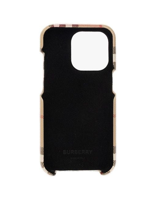 Burberry Black Iphone 14 Pro Case for men