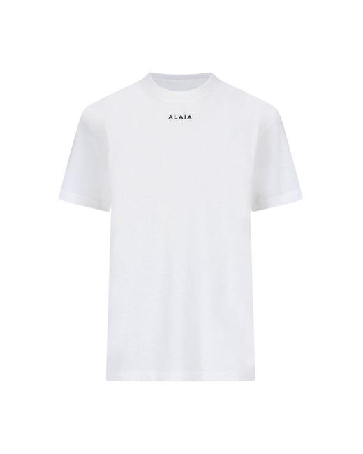 Alaïa White Logo T-shirt