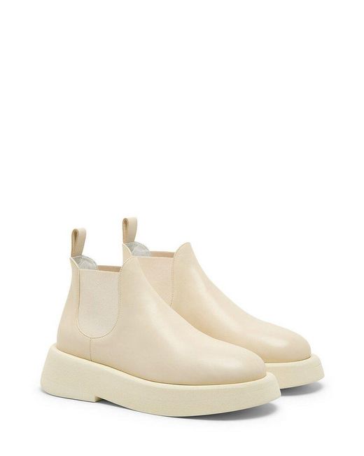 Marsèll Natural Gommellone Round-toe Ankle Boots for men