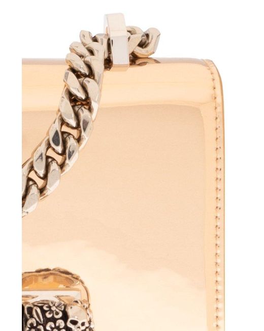 Alexander McQueen Natural ‘Jewelled Satchel Mini’ Shoulder Bag