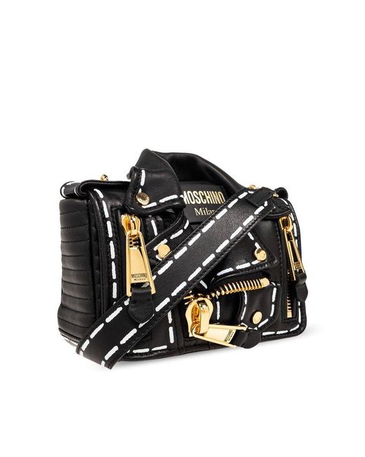 Moschino Black Shoulder Bag From The '40th Anniversary' Collection,