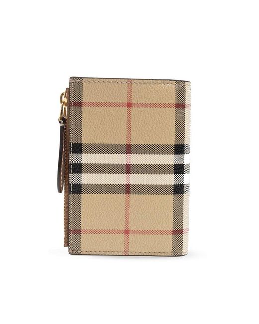 Burberry Natural Checked Wallet