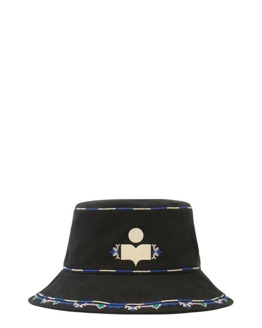 Isabel Marant Black Halena Bucket Hat