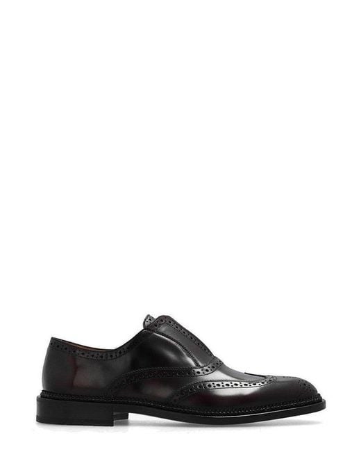 Ferragamo Black Gaudino Oxford Shoes for men
