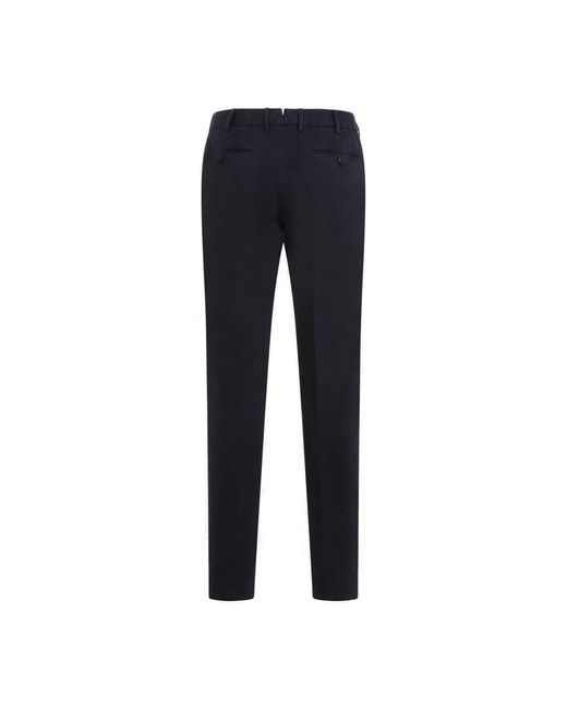 Zegna Blue Tapered-leg Tailored Chino Trousers for men