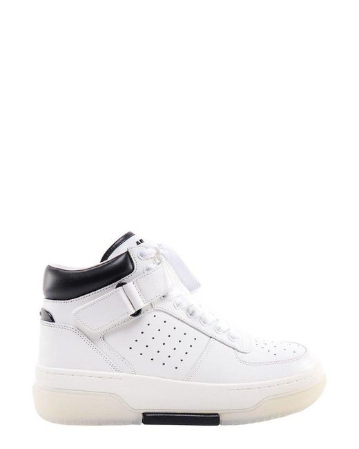 Amiri Leather Stadium High-top Sneakers in White for Men | Lyst