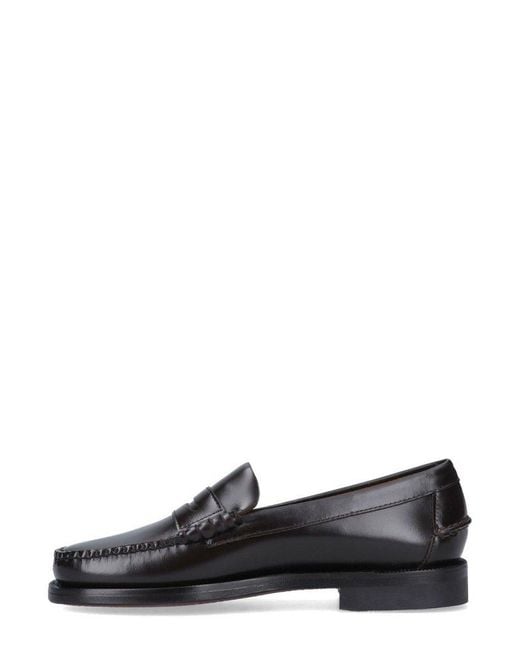 Sebago Black Classic Dan Slip-on Loafers for men