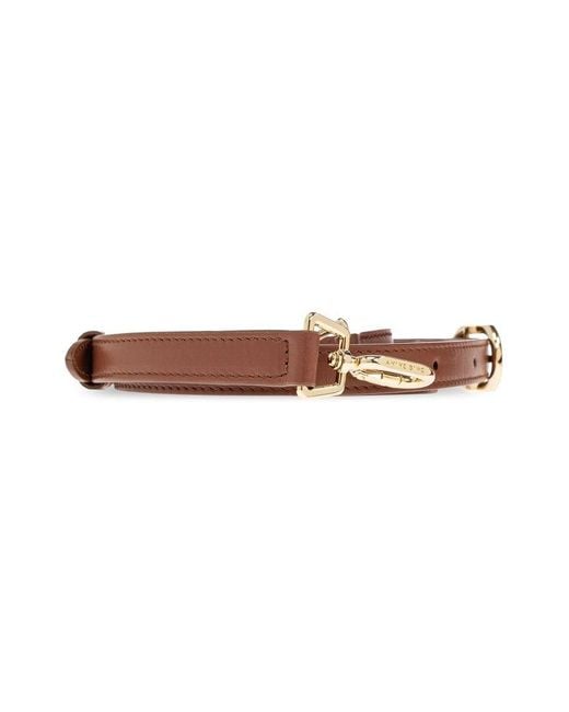 Anine Bing Brown Lili Logo Patch Shoulder Bag