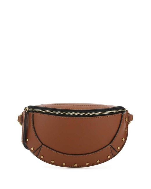 Isabel Marant Brown Leather Mini Skano Shoulder Bag