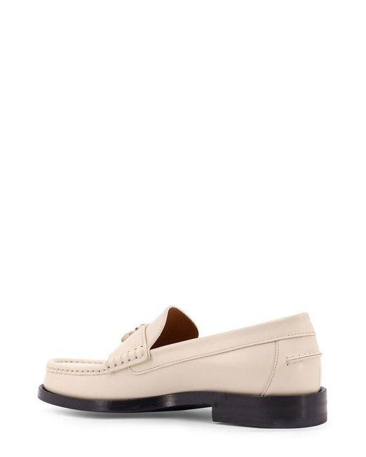Gucci White Double G Loafers
