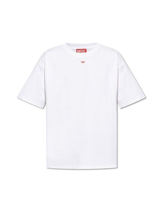 DIESEL White 't-boxt-d' T-shirt With Logo, for men