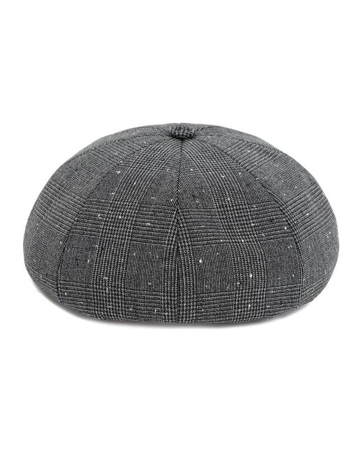 Dior Gray Wool-blend Canvas With Prince Of Wales Motif Hat for men